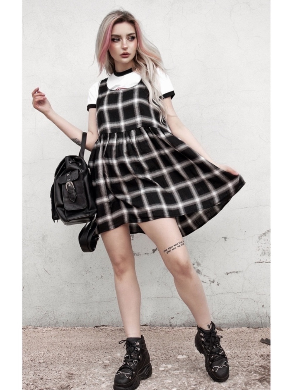 Disturbia Singles Plaid Dress 4